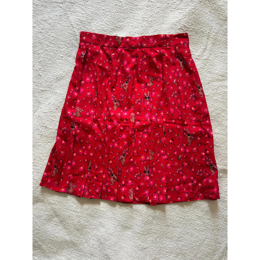 Max Mara Marella Red Floral Skirt – Size S